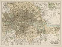 Map of Manchester and Its Environs-J. Bartholomew-Framed Photographic Print