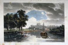 View of Windsor from the River Thames, Berkshire, C1820-J Bluck-Framed Giclee Print