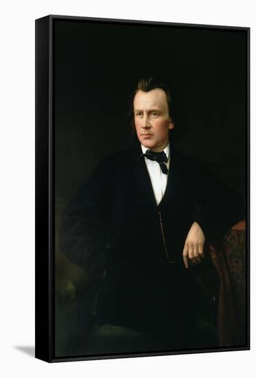 J. Brahms, circa 1860-Karl Von Jagemann-Framed Stretched Canvas