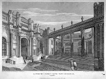 View of Lothbury Court, the Bank of England. City of London, 1809-J Burnett-Framed Giclee Print