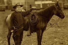 Arizona Sheriff With Revolver Ca 1880s-1890s.-J.C. Burge-Mounted Art Print