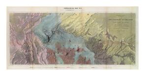 Geological Map, Rio Colorado of the West, c.1858-J^ C^ Ives-Art Print