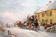 The London to Exeter Royal Mail Passing Through Salisbury, 1895-J.C. Maggs-Giclee Print