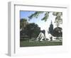 J.C. Nichols Fountain, Country Club Plaza, Kansas City, Missouri, USA-Michael Snell-Framed Photographic Print