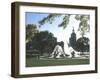 J.C. Nichols Fountain, Country Club Plaza, Kansas City, Missouri, USA-Michael Snell-Framed Photographic Print