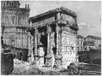 The Arch of Septimius Severus, Roman Forum, Rome, Italy, Late 19th Century-J Cauchard-Giclee Print