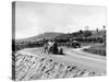 J Chassagne in the Sunbeam Leading Jules Goux in the Peugeot, French Grand Prix, Lyons, 1914-null-Stretched Canvas