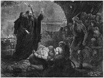 Christian Missionaries Interrupting a Human Sacrifice, 1878-J Christie-Giclee Print