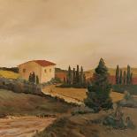 Sunny Tuscan Road-J^ Clark-Giclee Print