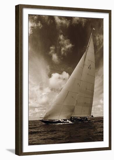 J-Class K3 Yacht-Ben Wood-Framed Giclee Print