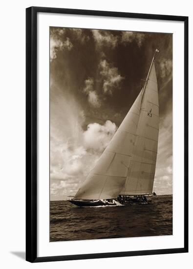 J-Class K3 Yacht-Ben Wood-Framed Giclee Print