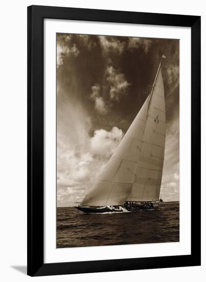 J-Class K3 Yacht-Ben Wood-Framed Giclee Print