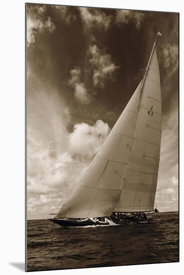 J-Class K3 Yacht-Ben Wood-Mounted Giclee Print