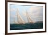 J Class Yachts Racing Off Cowes 1935-John Sutton-Framed Giclee Print