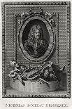 Oval Portrait of David Garrick, 1776-J Collyer-Giclee Print