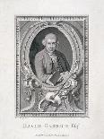 Oval Portrait of David Garrick, 1776-J Collyer-Framed Giclee Print