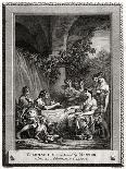 Telemachus Accompanied by Mentor, Relates His Adventures to Calypso, 1774-J Collyer-Giclee Print