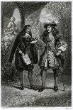 Louis XIV and Colbert-J David-Art Print