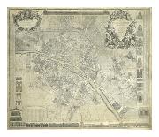 Nouveau Plan De Paris 1728-J^ Delagrive-Framed Premium Giclee Print