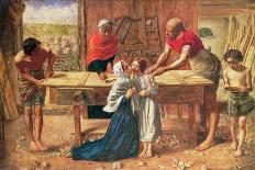 Christ in the House of His Parents, 1863-J.E. Millais and Rebecca Solomon-Framed Stretched Canvas