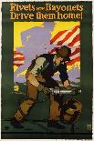 Rivets are Bayonets, Drive Them Home! Poster-J.E. Sheridan-Stretched Canvas