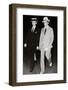 J Edgar Hoover, chief of the FBI, with head of the Chicago office Melvin Purvis, USA, mid 1930s-Unknown-Framed Photographic Print