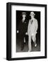 J Edgar Hoover, chief of the FBI, with head of the Chicago office Melvin Purvis, USA, mid 1930s-Unknown-Framed Photographic Print