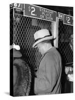 J Edgar Hoover Placing a Bet at the Two Dollar Window-null-Stretched Canvas