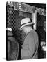 J Edgar Hoover Placing a Bet at the Two Dollar Window-null-Stretched Canvas