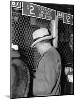 J Edgar Hoover Placing a Bet at the Two Dollar Window-null-Mounted Photo