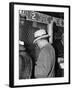 J Edgar Hoover Placing a Bet at the Two Dollar Window-null-Framed Photo