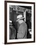 J Edgar Hoover Placing a Bet at the Two Dollar Window-null-Framed Photo