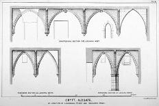 Sectional Views of St Michael's Crypt, Aldgate Street, London, C1830-J Emslie & Sons-Laminated Giclee Print