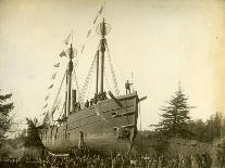 Lightship Beached at McKenzie Head, 1899-1901-J.F. Ford-Mounted Giclee Print