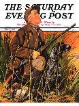 "Hunter and Dog in Field," Saturday Evening Post Cover, November 9, 1935-J.F. Kernan-Giclee Print