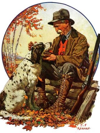 "Hunter and Spaniel,"November 3, 1928