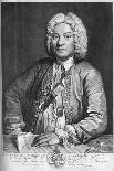 François Couperin, French Baroque Composer, Organist and Harpsichordist, 1735-J Flippart-Framed Giclee Print