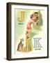 J for Jelly, K for Kitten-null-Framed Art Print