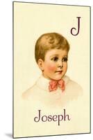 J for Joseph-Ida Waugh-Mounted Art Print