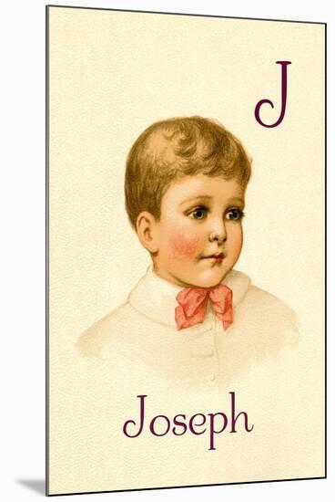 J for Joseph-Ida Waugh-Mounted Art Print