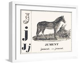 J for Mare, 1850 (Engraving)-Louis Simon (1810-1870) Lassalle-Framed Giclee Print