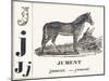 J for Mare, 1850 (Engraving)-Louis Simon (1810-1870) Lassalle-Mounted Giclee Print