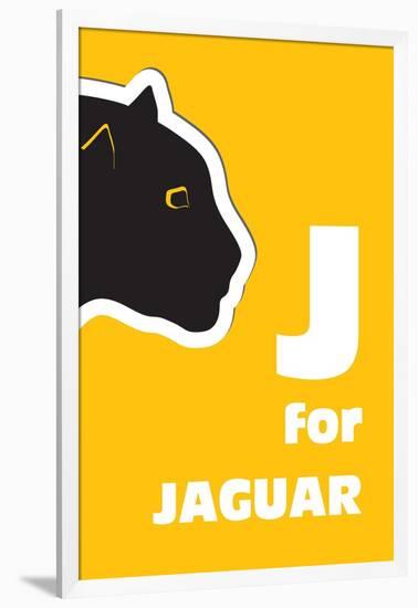 J For The Jaguar, An Animal Alphabet For The Kids-Elizabeta Lexa-Framed Art Print