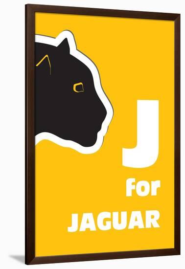 J For The Jaguar, An Animal Alphabet For The Kids-Elizabeta Lexa-Framed Art Print