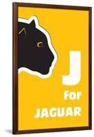 J For The Jaguar, An Animal Alphabet For The Kids-Elizabeta Lexa-Framed Art Print