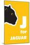 J For The Jaguar, An Animal Alphabet For The Kids-Elizabeta Lexa-Mounted Art Print