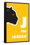 J For The Jaguar, An Animal Alphabet For The Kids-Elizabeta Lexa-Framed Stretched Canvas