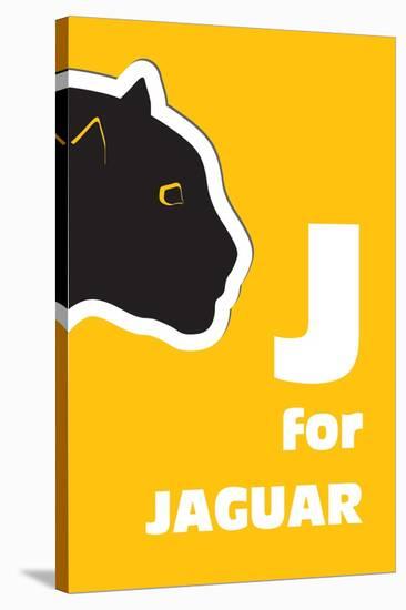 J For The Jaguar, An Animal Alphabet For The Kids-Elizabeta Lexa-Stretched Canvas