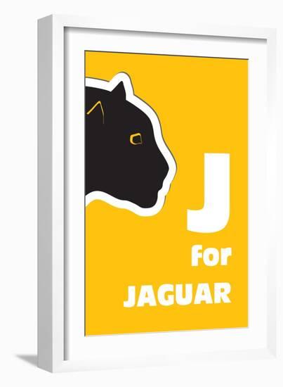 J For The Jaguar, An Animal Alphabet For The Kids-Elizabeta Lexa-Framed Art Print