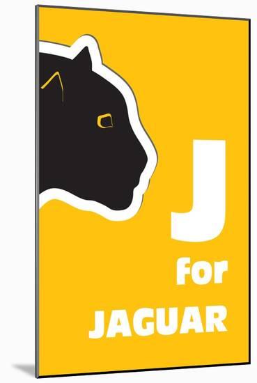 J For The Jaguar, An Animal Alphabet For The Kids-Elizabeta Lexa-Mounted Art Print